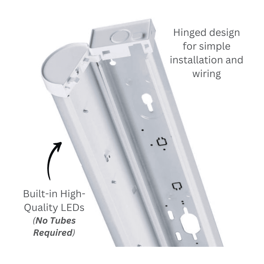 Emergency Dimmable Leda 5ft Single LED 32w Batten 3-CCT - Image 2
